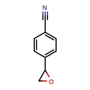 Chemical structure of 4-(2-Oxiranyl)-benzonitrile , CAS 52695-39-3, AChemBlock V156300