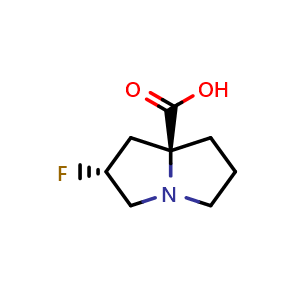 (2R,8S)-2-fluoro-1,2,3,5,6,7-hexahydropyrrolizine-8-carboxylic acid
