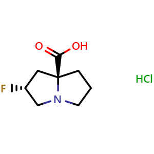 (2R,8S)-2-fluoro-1,2,3,5,6,7-hexahydropyrrolizine-8-carboxylic acid hydrochloride
