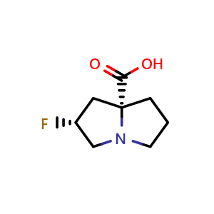 (2R,8R)-2-fluoro-1,2,3,5,6,7-hexahydropyrrolizine-8-carboxylic acid