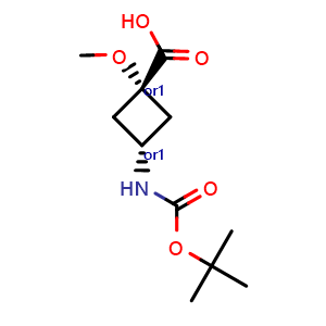 cis-3-(tert-butoxycarbonylamino)-1-methoxy-cyclobutanecarboxylic acid