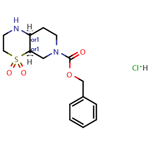 benzyl cis-4,4-dioxo-1,2,3,4a,5,7,8,8a-octahydropyrido[3,4-b][1,4]thiazine-6-carboxylate hydrochloride