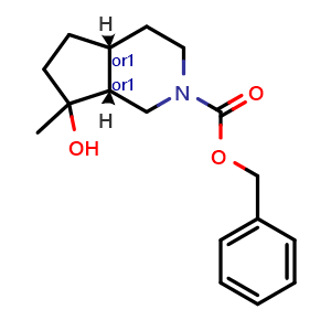 benzyl cis-7-hydroxy-7-methyl-3,4,4a,5,6,7a-hexahydro-1H-cyclopenta[c]pyridine-2-carboxylate