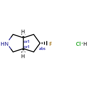 rel-(3aS,5s,6aR)-5-fluoro-1,2,3,3a,4,5,6,6a-octahydrocyclopenta[c]pyrrole hydrochloride