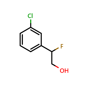2-(3-chlorophenyl)-2-fluoroethan-1-ol