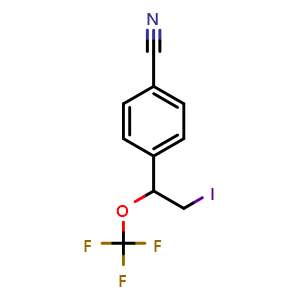 4-(2-iodo-1-(trifluoromethoxy)ethyl)benzonitrile