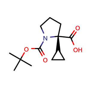 (S)-1-(tert-butoxycarbonyl)-2-cyclopropylpyrrolidine-2-carboxylic acid