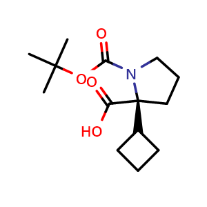 (S)-1-(tert-butoxycarbonyl)-2-cyclobutylpyrrolidine-2-carboxylic acid