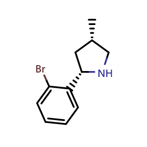 (2S,4S)-2-(2-bromophenyl)-4-methylpyrrolidine