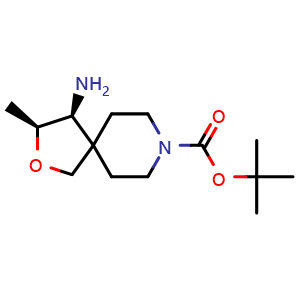 tert-butyl (3S,4S)-4-amino-3-methyl-2-oxa-8-azaspiro[4.5]decane-8-carboxylate