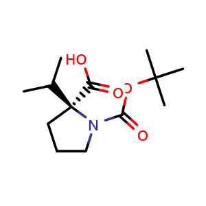 (S)-1-(tert-butoxycarbonyl)-2-isopropylpyrrolidine-2-carboxylic acid