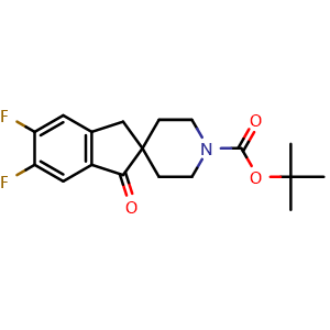 tert-butyl 5,6-difluoro-1-oxo-1,3-dihydrospiro[indene-2,4'-piperidine]-1'-carboxylate
