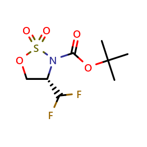 tert-butyl (S)-4-(difluoromethyl)-1,2,3-oxathiazolidine-3-carboxylate 2,2-dioxide