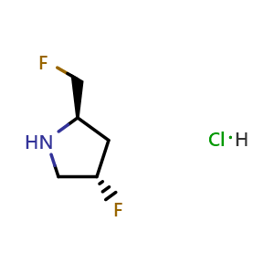 (2R,4S)-4-fluoro-2-(fluoromethyl)pyrrolidine hydrochloride