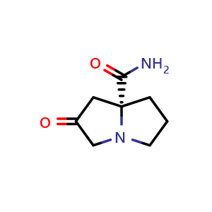 (R)-2-oxotetrahydro-1H-pyrrolizine-7a(5H)-carboxamide