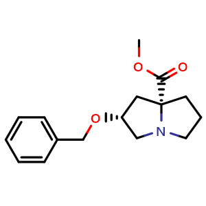 methyl (2R,7aR)-2-(benzyloxy)tetrahydro-1H-pyrrolizine-7a(5H)-carboxylate