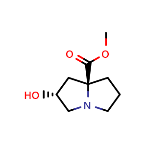methyl (2R,7aS)-2-hydroxytetrahydro-1H-pyrrolizine-7a(5H)-carboxylate