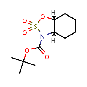tert-butyl (3aS,7aR)-hexahydro-3H-benzo[d][1,2,3]oxathiazole-3-carboxylate 2,2-dioxide