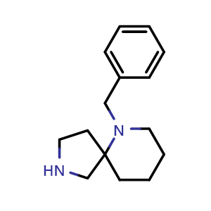 Chemical structure of 6-Benzyl-2,6-diazaspiro[4.5]decane , CAS 1158750-93-6, AChemBlock V157068