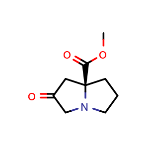 methyl (S)-2-oxotetrahydro-1H-pyrrolizine-7a(5H)-carboxylate
