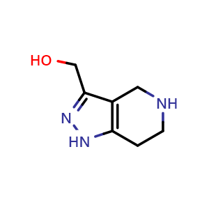 Chemical structure of (4,5,6,7-tetrahydro-1H-pyrazolo[4,3-c]pyridin-3-yl)methanol , CAS 1330756-09-6, AChemBlock V157168