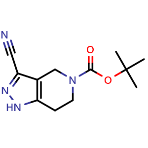 tert-butyl 3-cyano-1,4,6,7-tetrahydro-5H-pyrazolo[4,3-c]pyridine-5-carboxylate