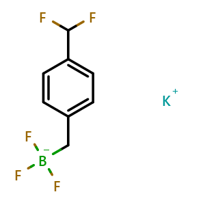 Chemical structure of potassium (4-(difluoromethyl)benzyl)trifluoroborate , AChemBlock V157262