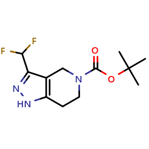 tert-butyl 3-(difluoromethyl)-1,4,6,7-tetrahydro-5H-pyrazolo[4,3-c]pyridine-5-carboxylate