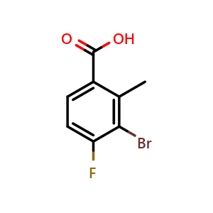3-bromo-4-fluoro-2-methylbenzoic acid