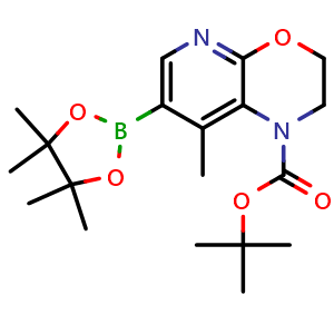 tert-butyl 8-methyl-7-(4,4,5,5-tetramethyl-1,3,2-dioxaborolan-2-yl)-2,3-dihydro-1H-pyrido[2,3-b][1,4]oxazine-1-carboxylate