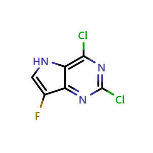 2,4-dichloro-7-fluoro-5H-pyrrolo[3,2-d]pyrimidine