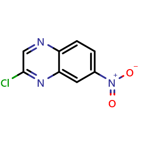 Chemical structure of 2-Chloro-7-nitroquinoxaline , CAS 55686-94-7, AChemBlock W157526