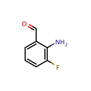 Chemical structure of 2-Amino-3-fluorobenzaldehyde , CAS 854538-94-6, AChemBlock W157534