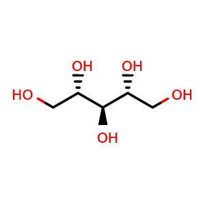 Chemical structure of Ribitol , CAS 488-81-3, AChemBlock W157538
