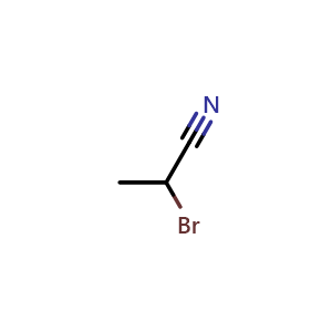 Chemical structure of 2-bromopropanenitrile , CAS 19481-82-4, AChemBlock W157540