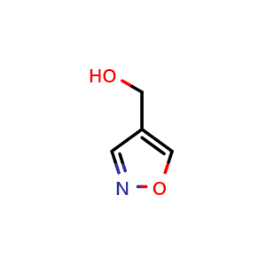 Chemical structure of Isoxazol-4-ylmethanol , CAS 102790-36-3, AChemBlock W157566