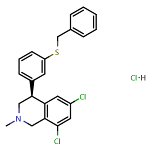 (S)-4-(3-(Benzylthio)phenyl)-6,8-dichloro-2-methyl-1,2,3,4-tetrahydroisoquinoline hydrochloride