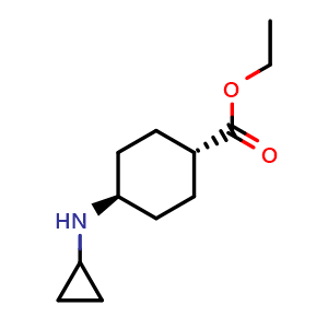 trans-Ethyl (1R,4R)-4-(cyclopropylamino)cyclohexane-1-carboxylate
