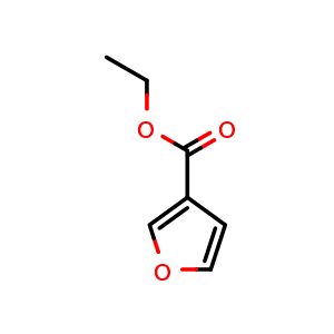 Chemical structure of Ethyl furan-3-carboxylate , CAS 614-98-2, AChemBlock W157688