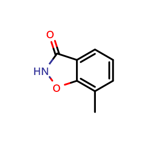 Chemical structure of 7-Methylbenzo[d]isoxazol-3(2H)-one , CAS 36238-83-2, AChemBlock W157716