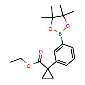 Ethyl 1-(3-(4,4,5,5-tetramethyl-1,3,2-dioxaborolan-2-yl)phenyl)cyclopropane-1-carboxylate