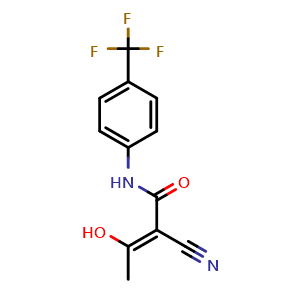 Chemical structure of Teriflunomide , CAS 163451-81-8, AChemBlock W157761