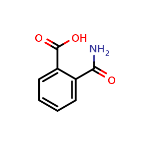 Chemical structure of 2-Carbamoylbenzoic acid , CAS 88-97-1, AChemBlock W157782