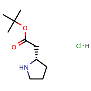 Tert-butyl (S)-2-(pyrrolidin-2-yl)acetate hydrochloride