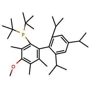 Bis(1,1-dimethylethyl)[4-methoxy-3,5,6-trimethyl-2',4',6'-tris(1-methylethyl)[1,1'-biphenyl]-2-yl]phosphine