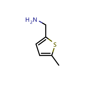 Chemical structure of (5-Methylthiophen-2-yl)methanamine , CAS 104163-34-0, AChemBlock W157933