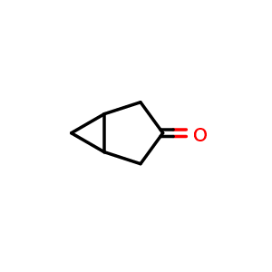 Chemical structure of Bicyclo[3 1 0]hexan-3-one , CAS 1755-04-0, AChemBlock W157944