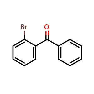Chemical structure of (2-Bromophenyl)-phenylmethanone , CAS 13047-06-8, AChemBlock W157972