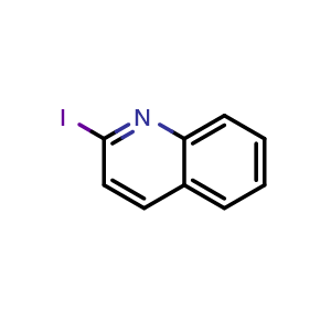 Chemical structure of 2-Iodoquinoline , CAS 6560-83-4, AChemBlock W157999