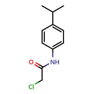 Chemical structure of 2-Chloro-N-(4-isopropylphenyl)acetamide , CAS 1527-61-3, AChemBlock W158004